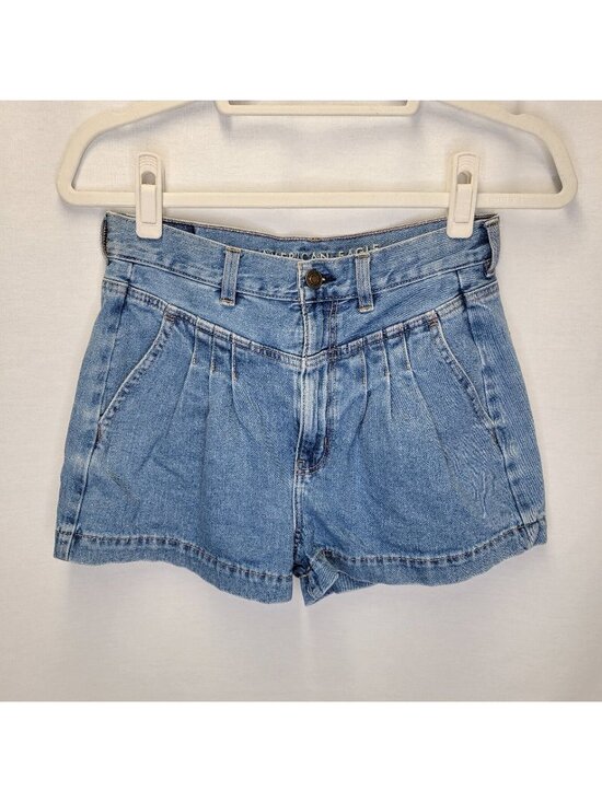 American Eagle Outfitters Pants - American Eagle Women's Size 6 Jean Shorts Highest Rise Mom Short Pleated